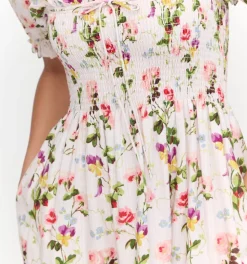 The Scarlett Nap Dress in Pink Bluebonnet