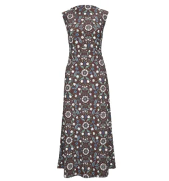 The Sloane Dress in Chocolate Swedish Floral
