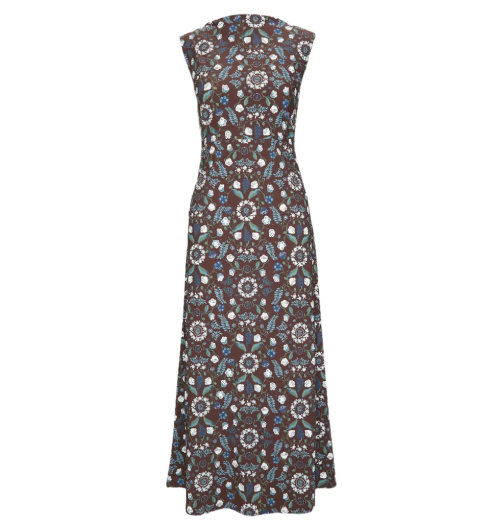 The Sloane Dress in Chocolate Swedish Floral