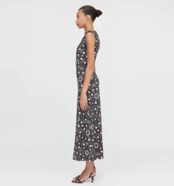 The Sloane Dress in Chocolate Swedish Floral
