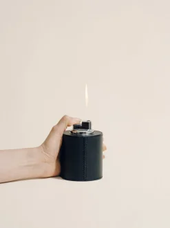 The Small Lighter in Black Nappa
