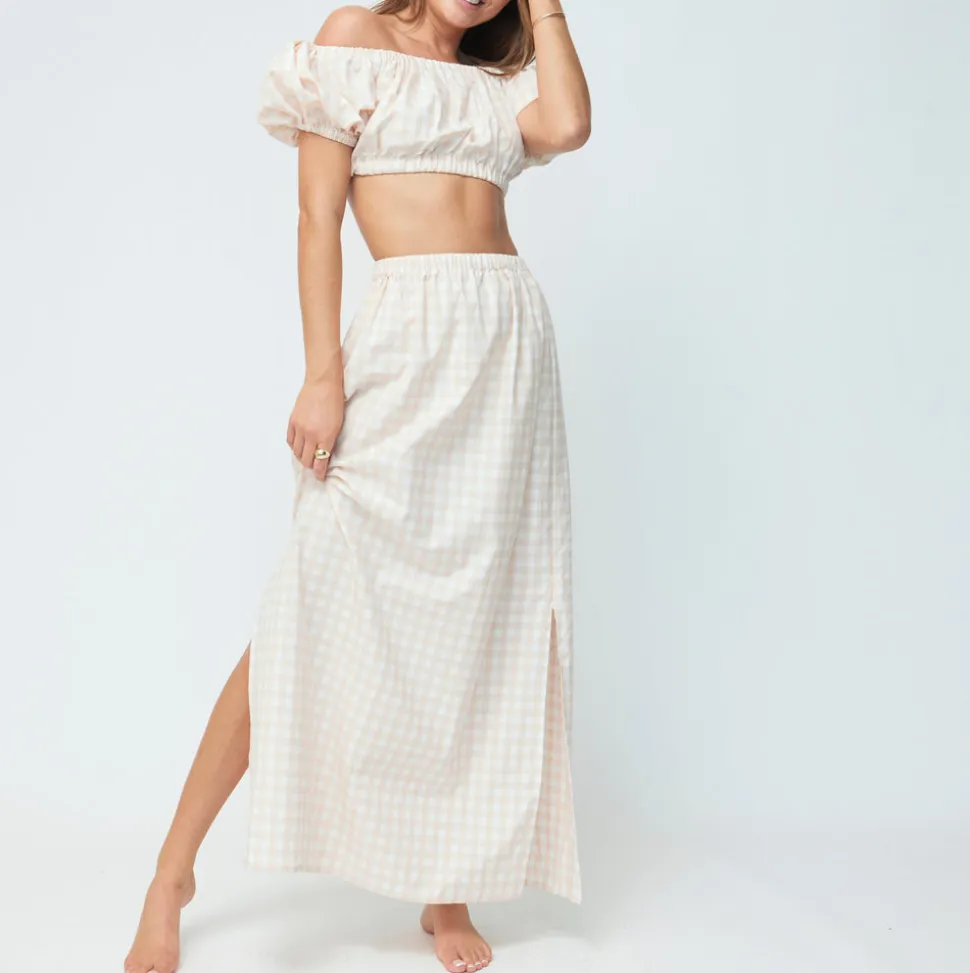 The Stella Set in Blush Gingham