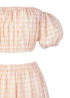 The Stella Set in Blush Gingham