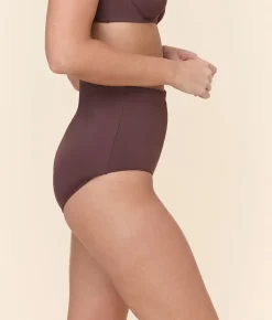 The Super High Waist Bikini Bottom in Mink