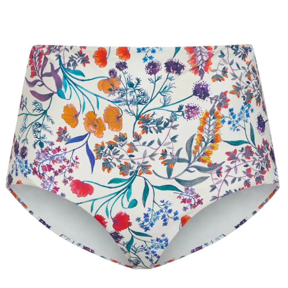 The Super High Waist Bikini Bottom in Botanical Floral