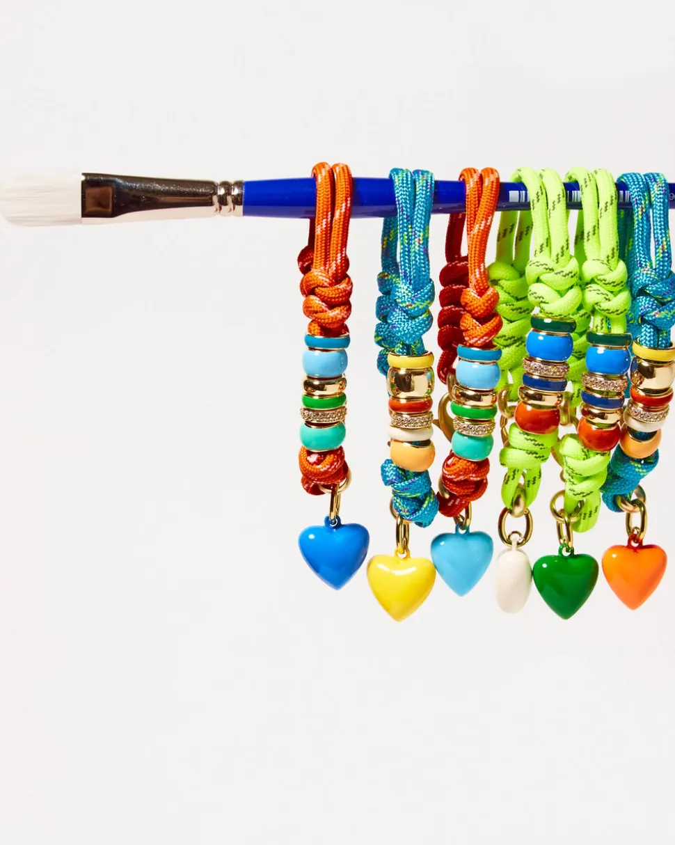 The Super Size Happy Cord Bracelet in Green