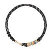 The Super Size Happy Cord Necklace in Black