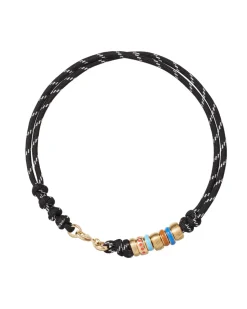 The Super Size Happy Cord Necklace in Black