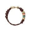 The Super Size Happy Cord Bracelet in Brown