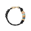 The Super Size Happy Cord Bracelet in Black
