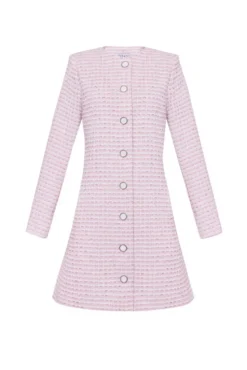 The Teresa Jacket in Pink & White