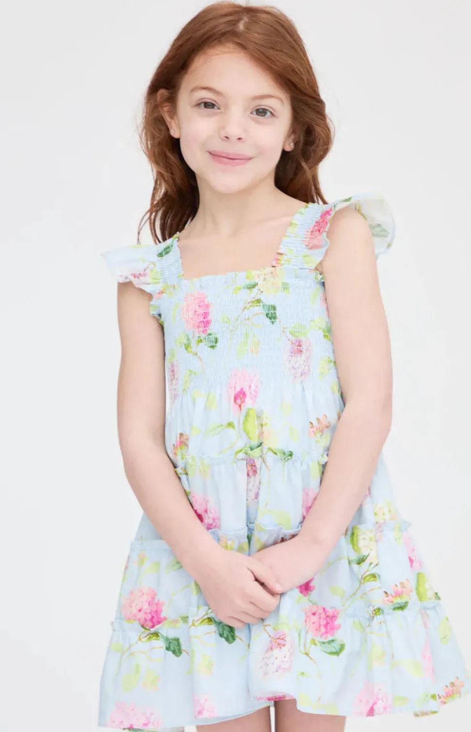 The Tiny Ellie Nap Dress in Hydrangea Chintz