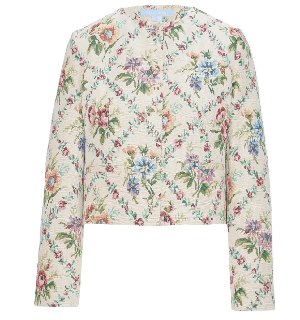 The Virginia Jacket in Tapestry Trellis Brocade