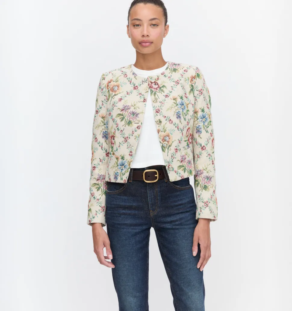 The Virginia Jacket in Tapestry Trellis Brocade