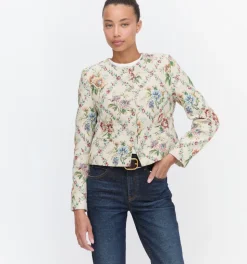 The Virginia Jacket in Tapestry Trellis Brocade