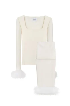 The Weekend Chic Set with Leggings in White
