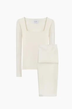 The Weekend Chic Set with Leggings in White