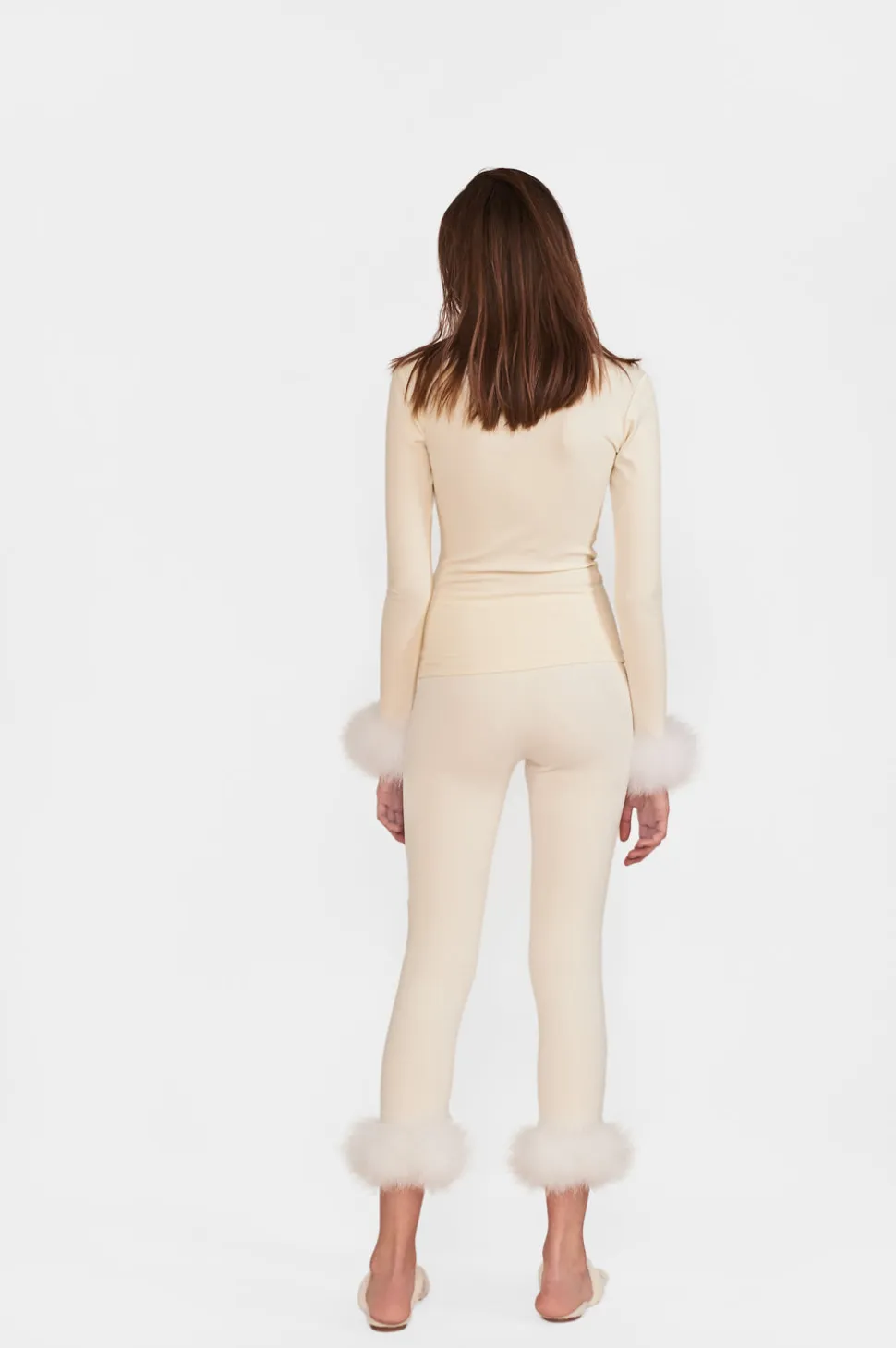 The Weekend Chic Set with Leggings in White