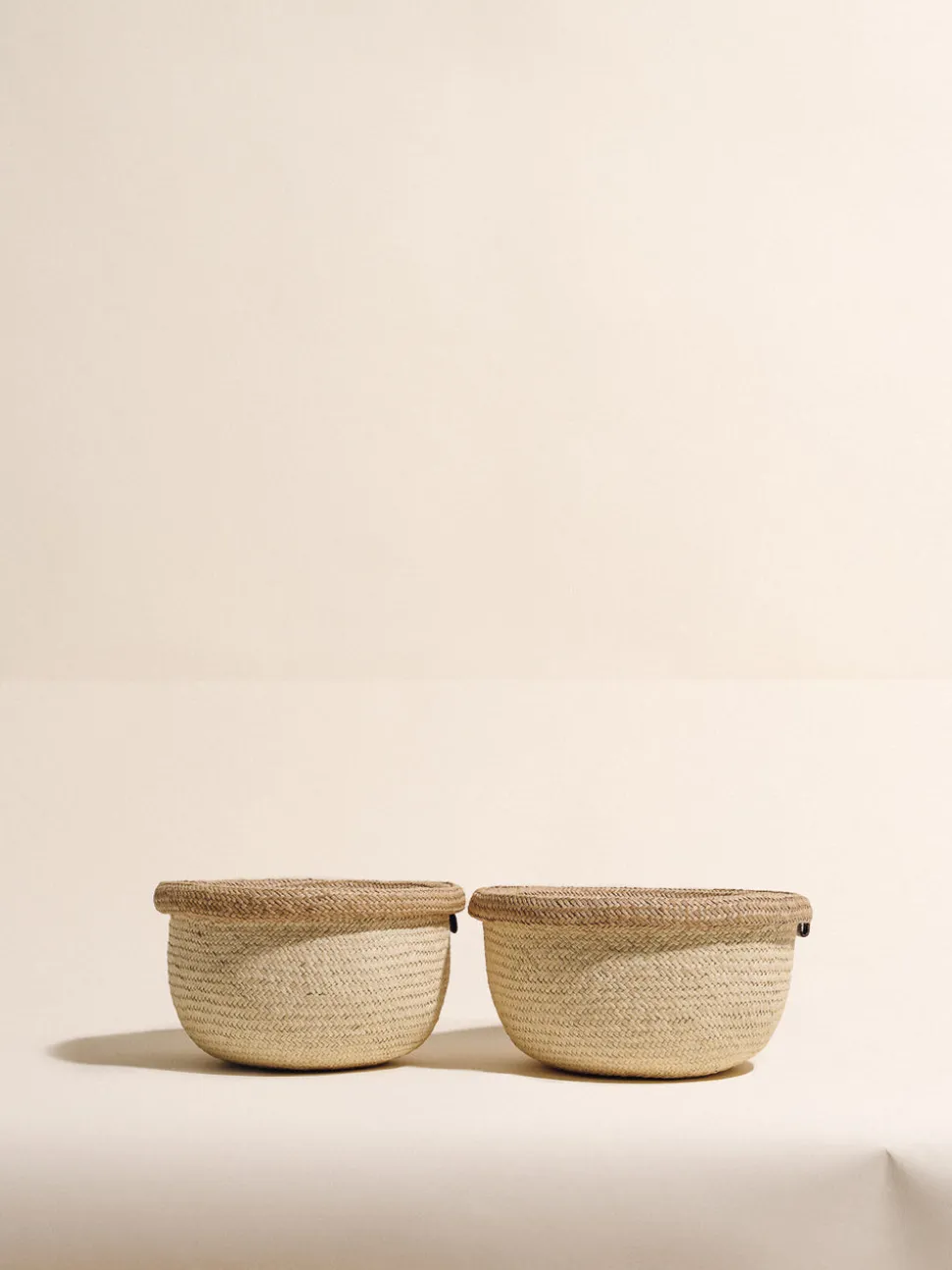 The Woven Bowl in Sand, Set of 2