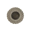 The Woven Coaster in Natural Black, Set of 4