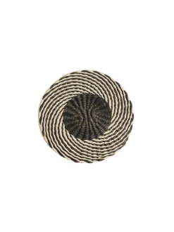 The Woven Coaster in Natural Black, Set of 4