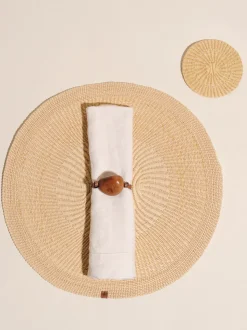 The Woven Placemat in Sand, Set of 4