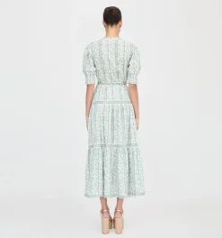 The Yara Dress in Green Provence Floral