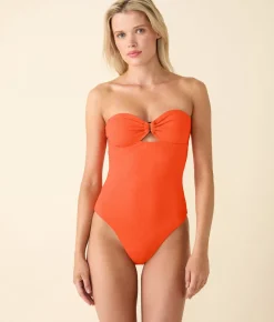The Zoe One Piece in Vermillion