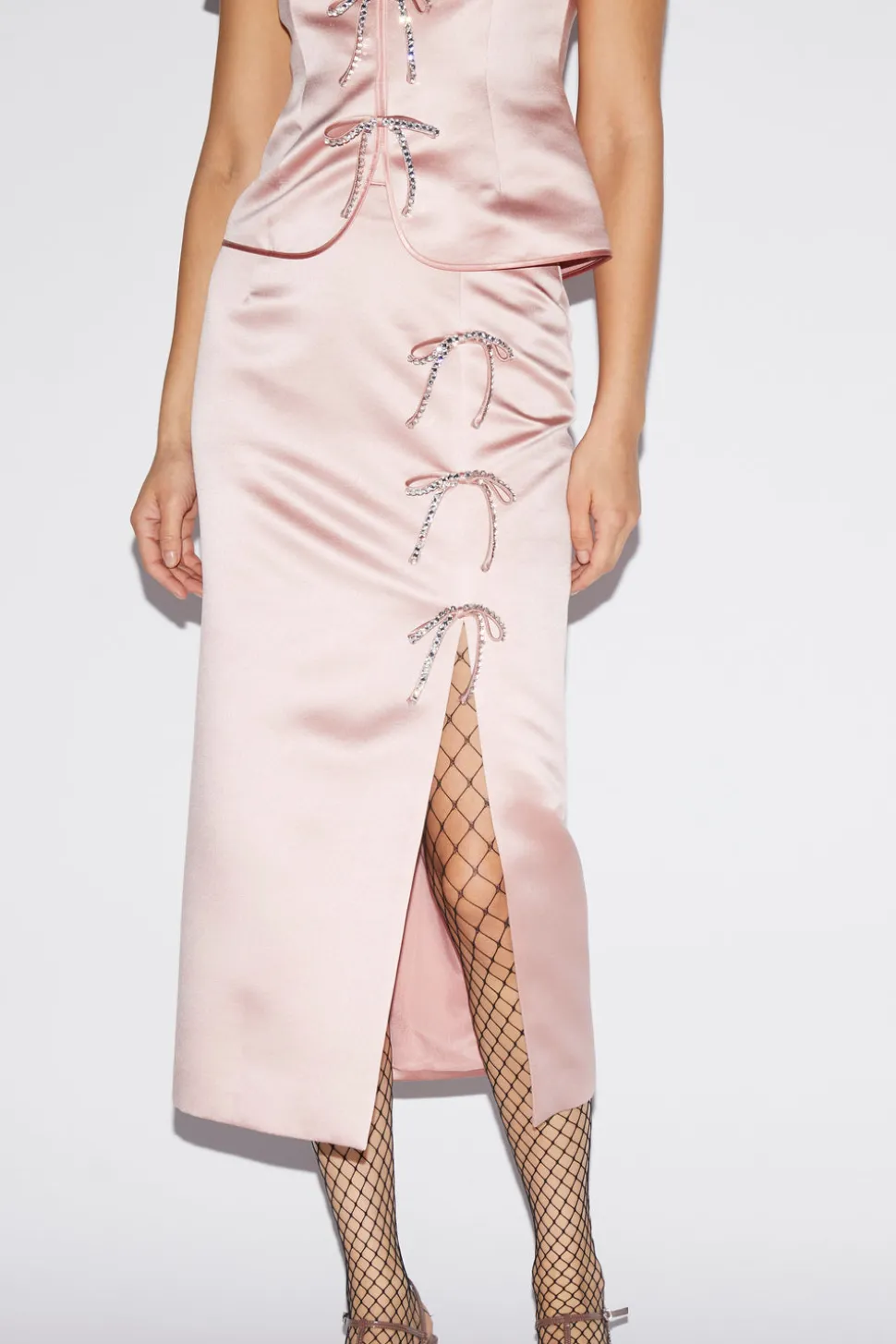 Theresa Skirt Pale Pink Duchesse