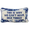 This Is Why We Can’t Have Nice Things Needlepoint Pillow