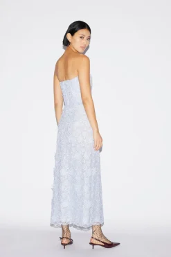 Tia Dress Dusty Blue Lace