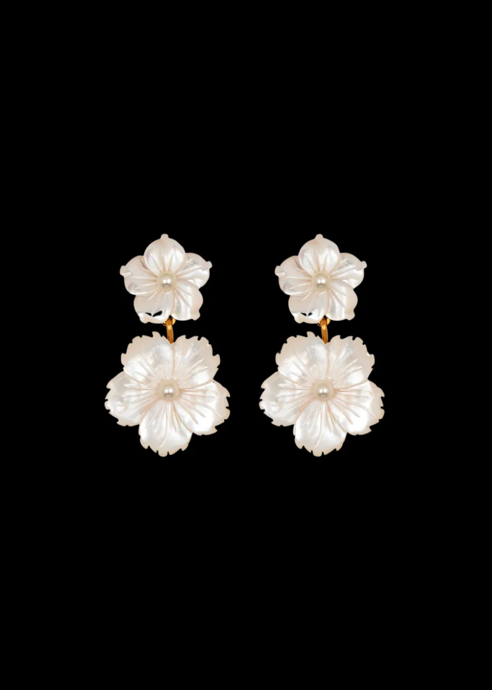 Tibby Earrings in Mother of Pearl