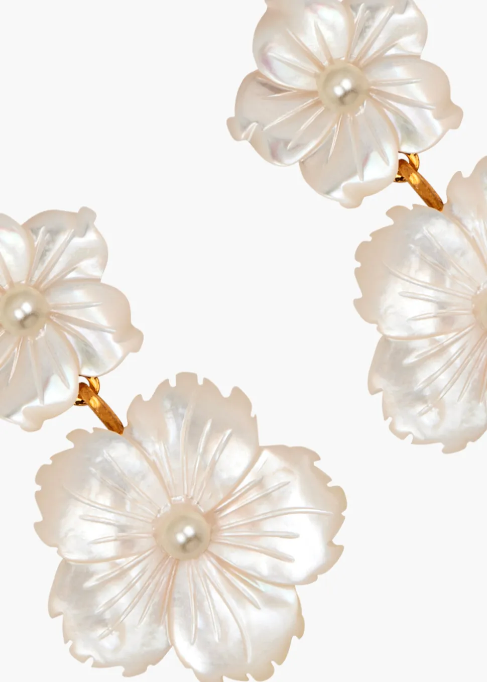 Tibby Earrings in Mother of Pearl