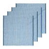 Ticking Stripe Napkin in Blueberry, Set of 4