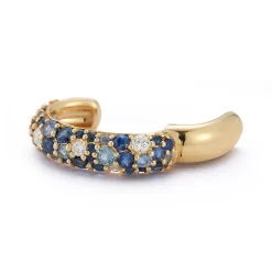 Tidepool Ear Cuff in Sapphire