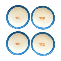 Tiny “Caviar Bumps” Plates, Set of 4