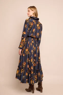 Tisbury Skirt in Amour Flora Navy