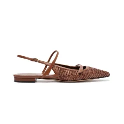 Tita Raffia Flat in Chocolate Fondue
