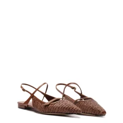 Tita Raffia Flat in Chocolate Fondue