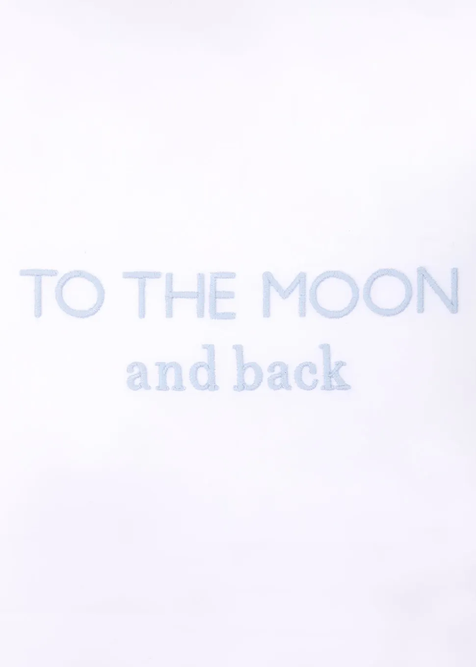 To the Moon Stars Mini Pillow in Cloud