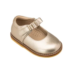 Toddler Mary Jane with Bow in Gold