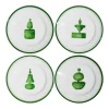 Topiary Dinner Plates in Multi, Set of 4