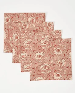 Toscana Red Napkins, Set of 4