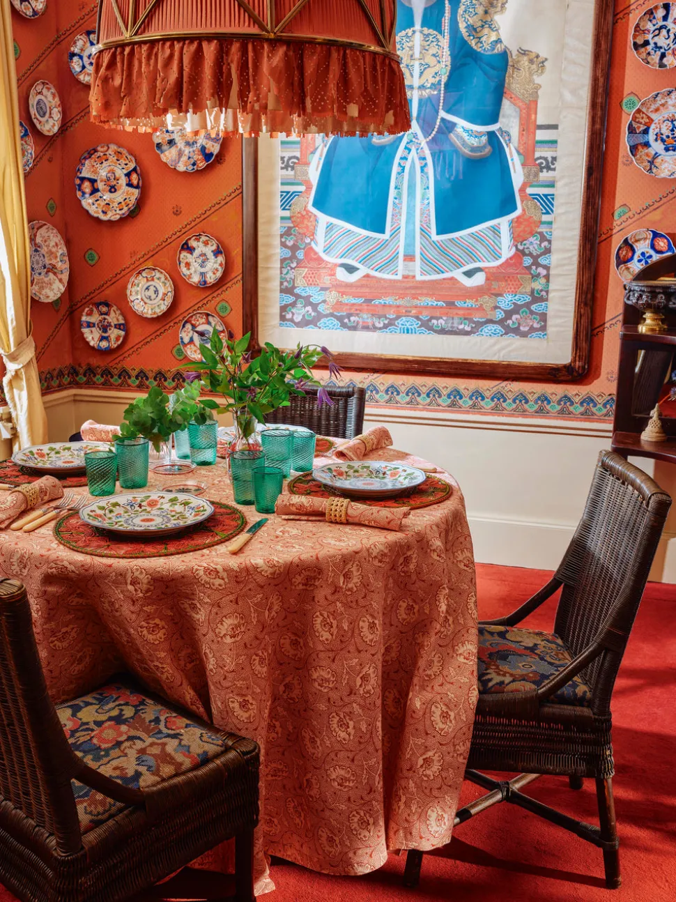 Toscana Red Tablecloth, Square