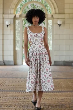 Totumo Midi Dress in Orquidea