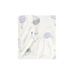 Touch The Sky Crib Sheet in Blue