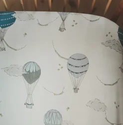Touch The Sky Crib Sheet in Blue
