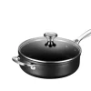 Toughened Nonstick PRO 4-1/4 qt. Saute Pan with Helper Handle & Glass Lid