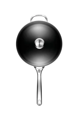 Toughened Nonstick PRO 4-1/4 qt. Saute Pan with Helper Handle & Glass Lid