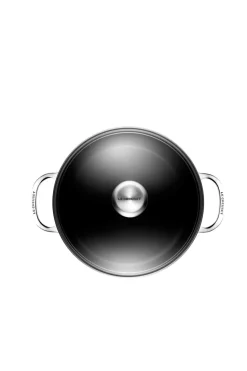 Toughened Nonstick PRO 6-1/3 qt. Stockpot with Glass Lid